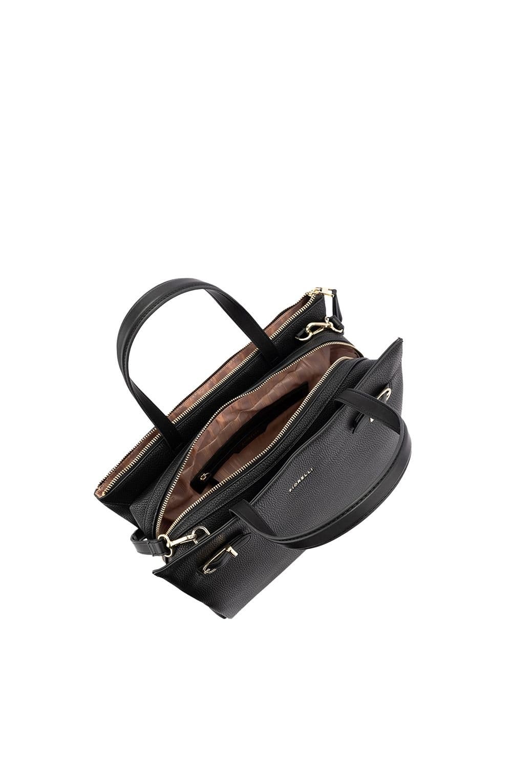 Fiorelli FIORELLI Women's Etta Buckle Satchel Bag in True Black - 4