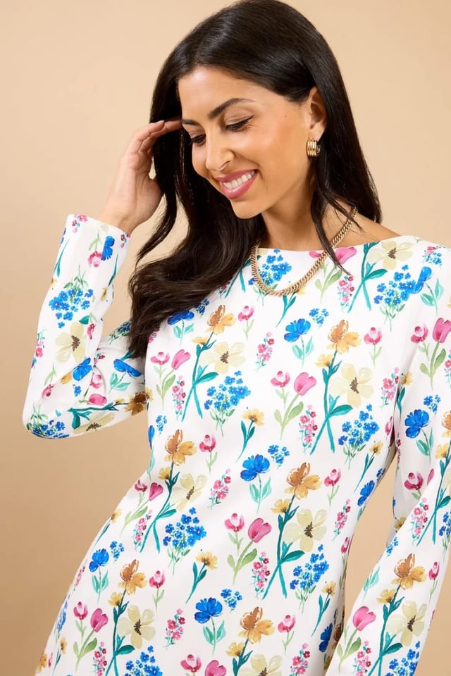 Little Mistress Little Mistress Women's Floral Print Mini Dress - 3