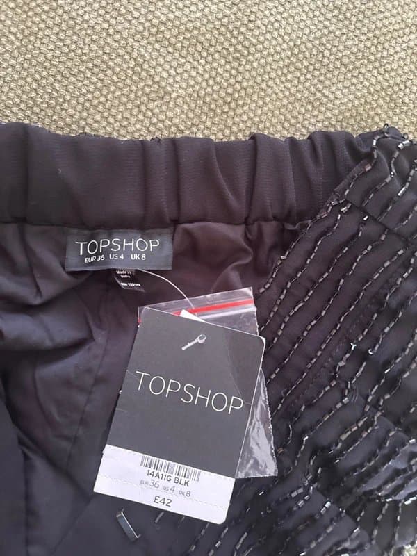 Topshop Topshop BNWT pretty beaded shorts 8