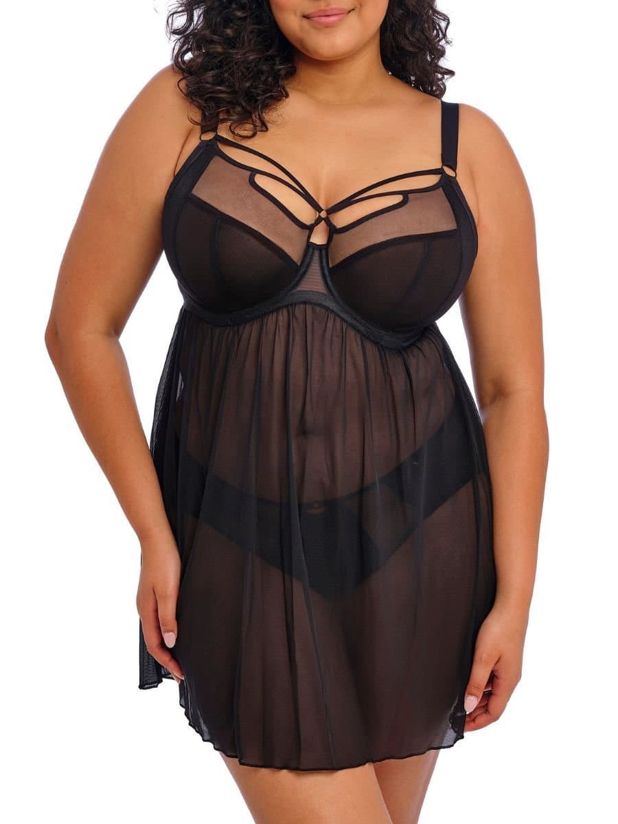 Elomi Elomi Women's Sachi Plunge Babydoll in Black