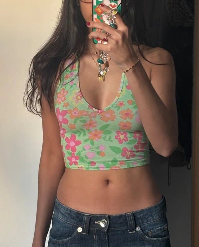 ASOS Floral halter top