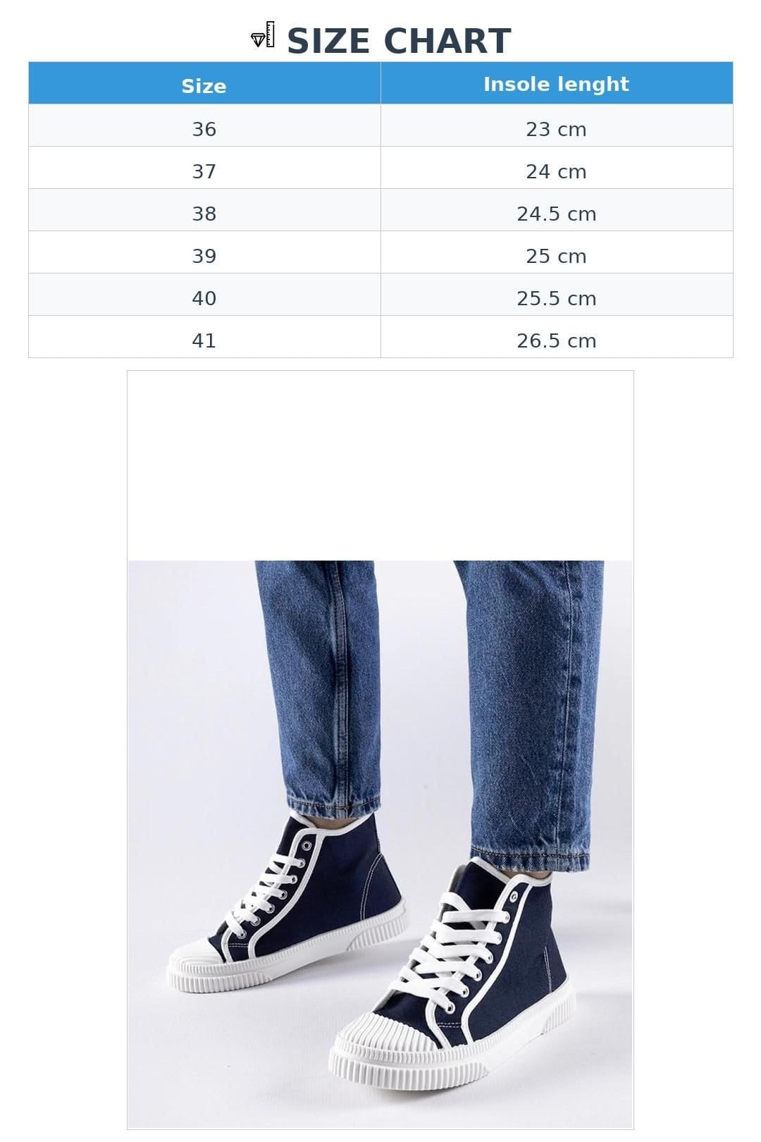 Love Lace Love Lace Women's Summer High Top Sneakers with White Sole & Rubber Comfort in Blue - 4