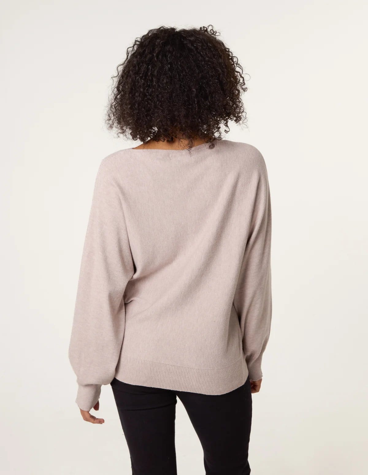 Blue Vanilla Pearl Flower Detailed Soft Touch Jumper - 4