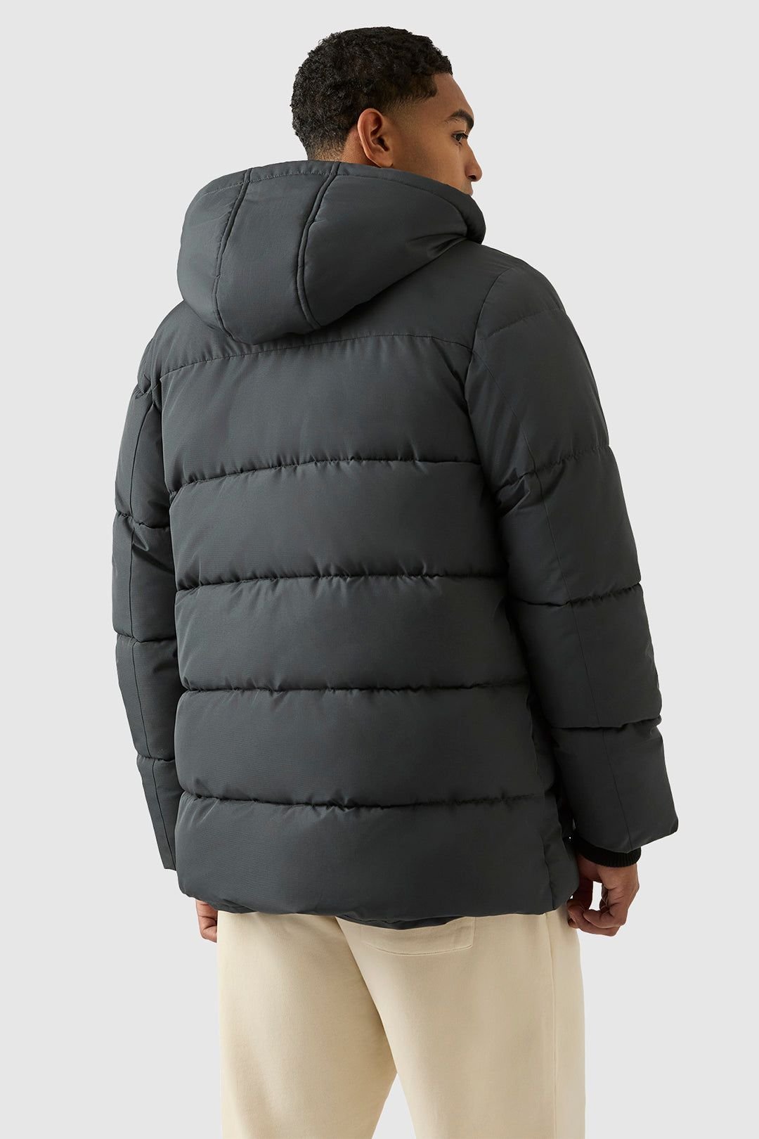 Reebok Reebok Men's Puffer Parka Jacket in Charcoal - 2