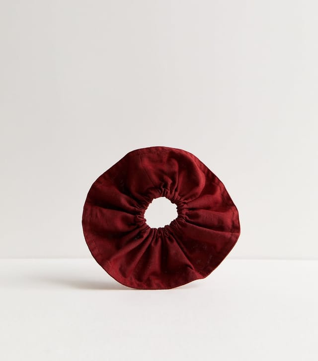 New Look Burgundy Oversized Scrunchie New Look - 2