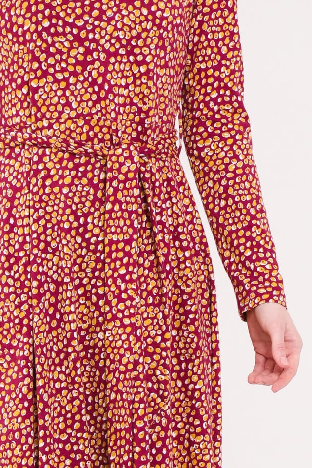 Nomads Clothing Nomads Clothing Women's Womens Cotton Fit & Flare Dress in Red - 3