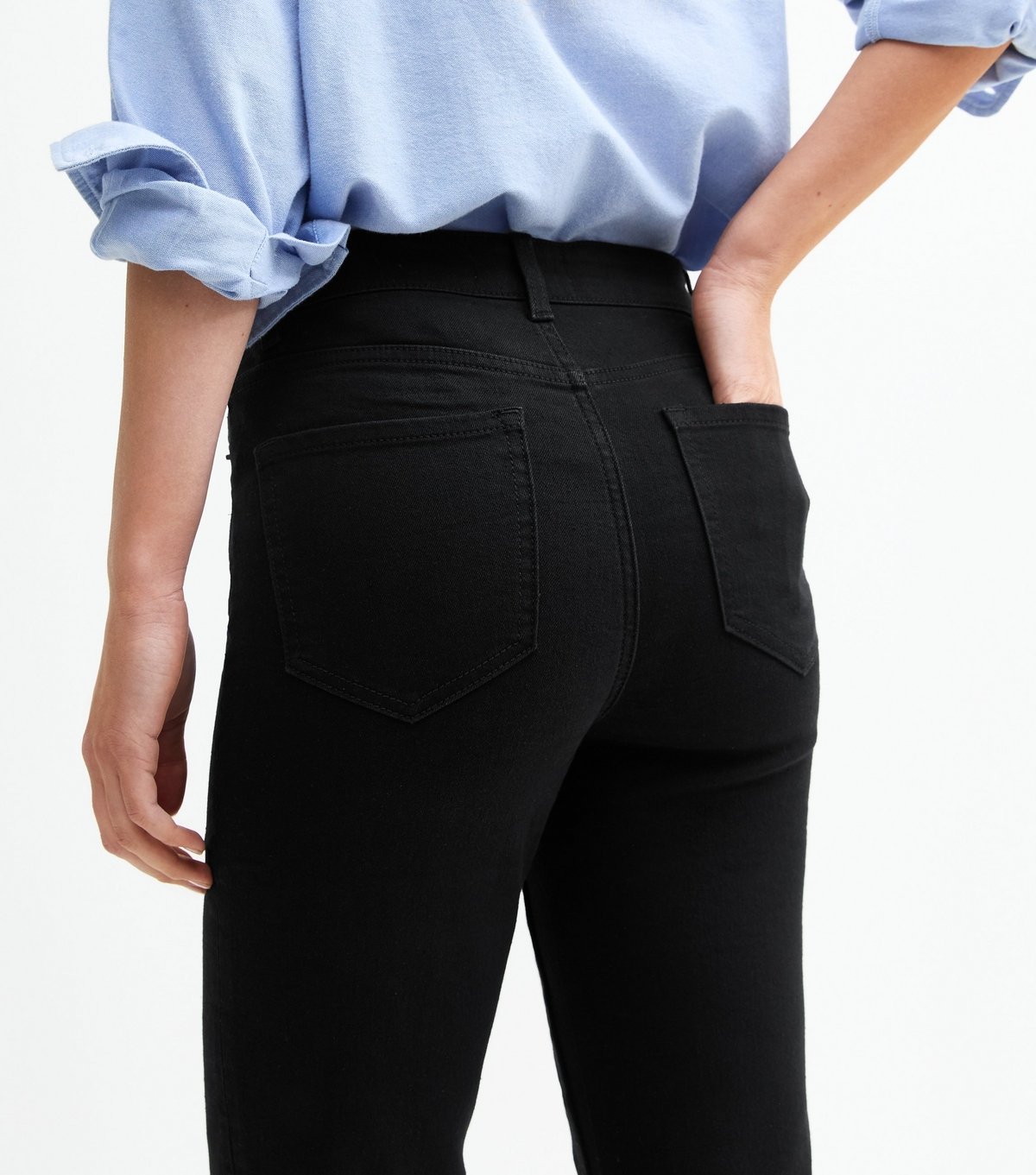 New Look Women's Stay Black Full Length Slim Straight Jeans New Look - 3