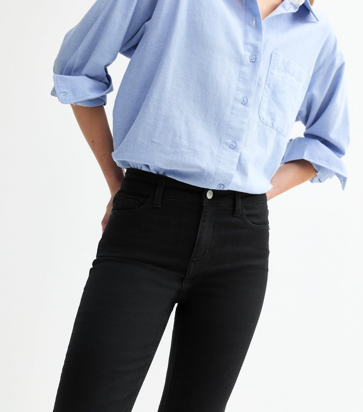 New Look Women's Stay Black Full Length Slim Straight Jeans New Look - 4