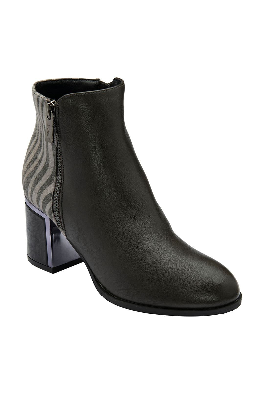 Lotus Lotus Women's 'Athens' Heeled Ankle Boots in Dark Grey
