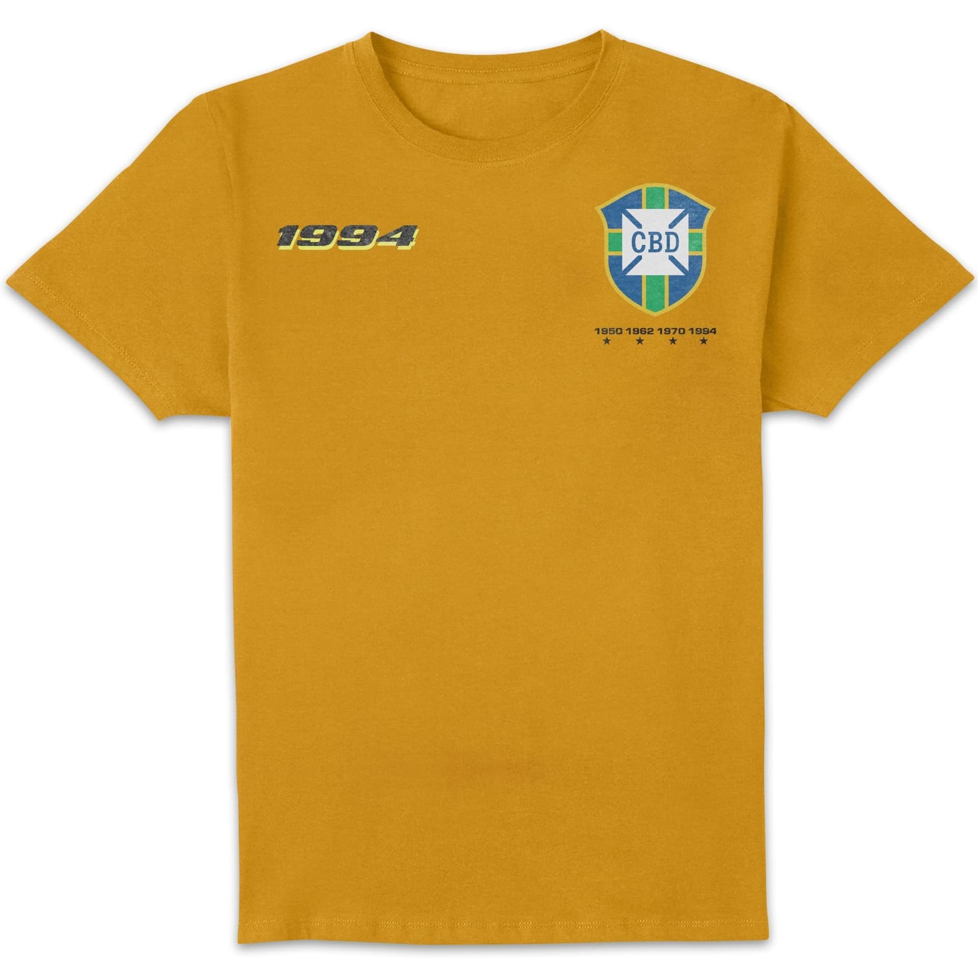 Toffs Football Toffs Football Men's Retro Soccer Football T-Shirt - Mustard