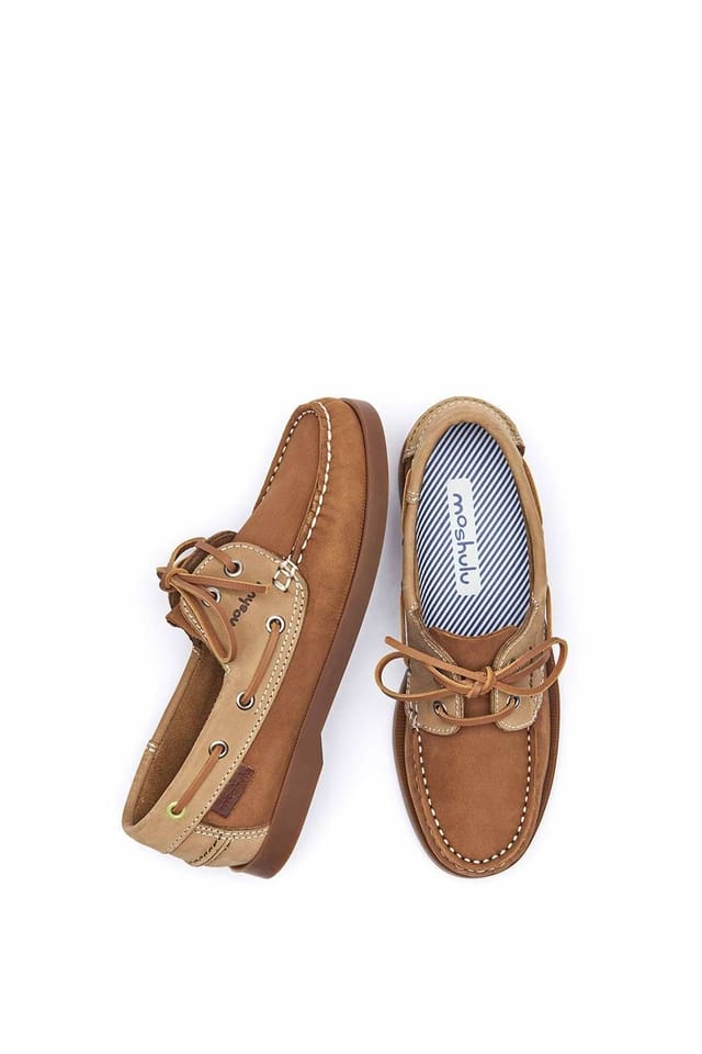Moshulu Moshulu Women's 'Salcombe 3' Boat Shoes in Tan - 2