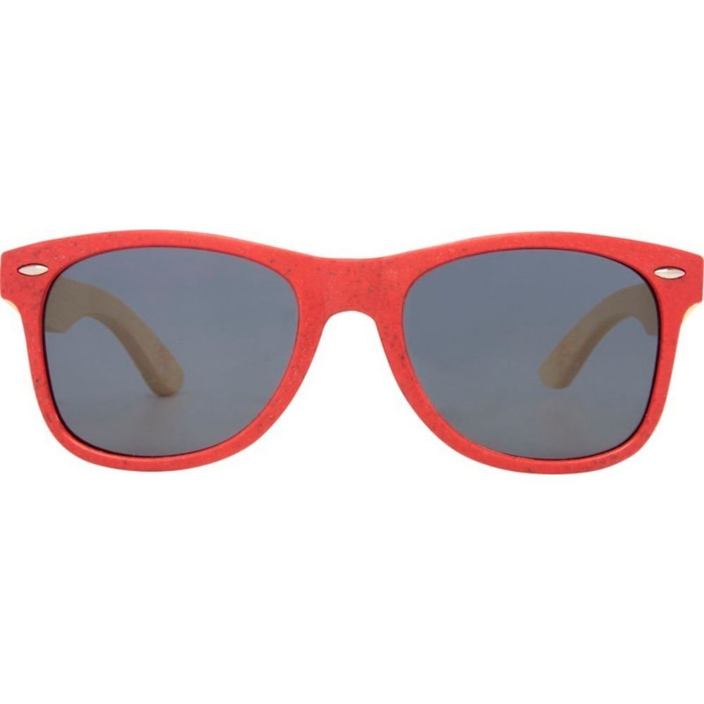 Avenue Avenue Men's Sun Ray Bamboo Sunglasses in Red - 4