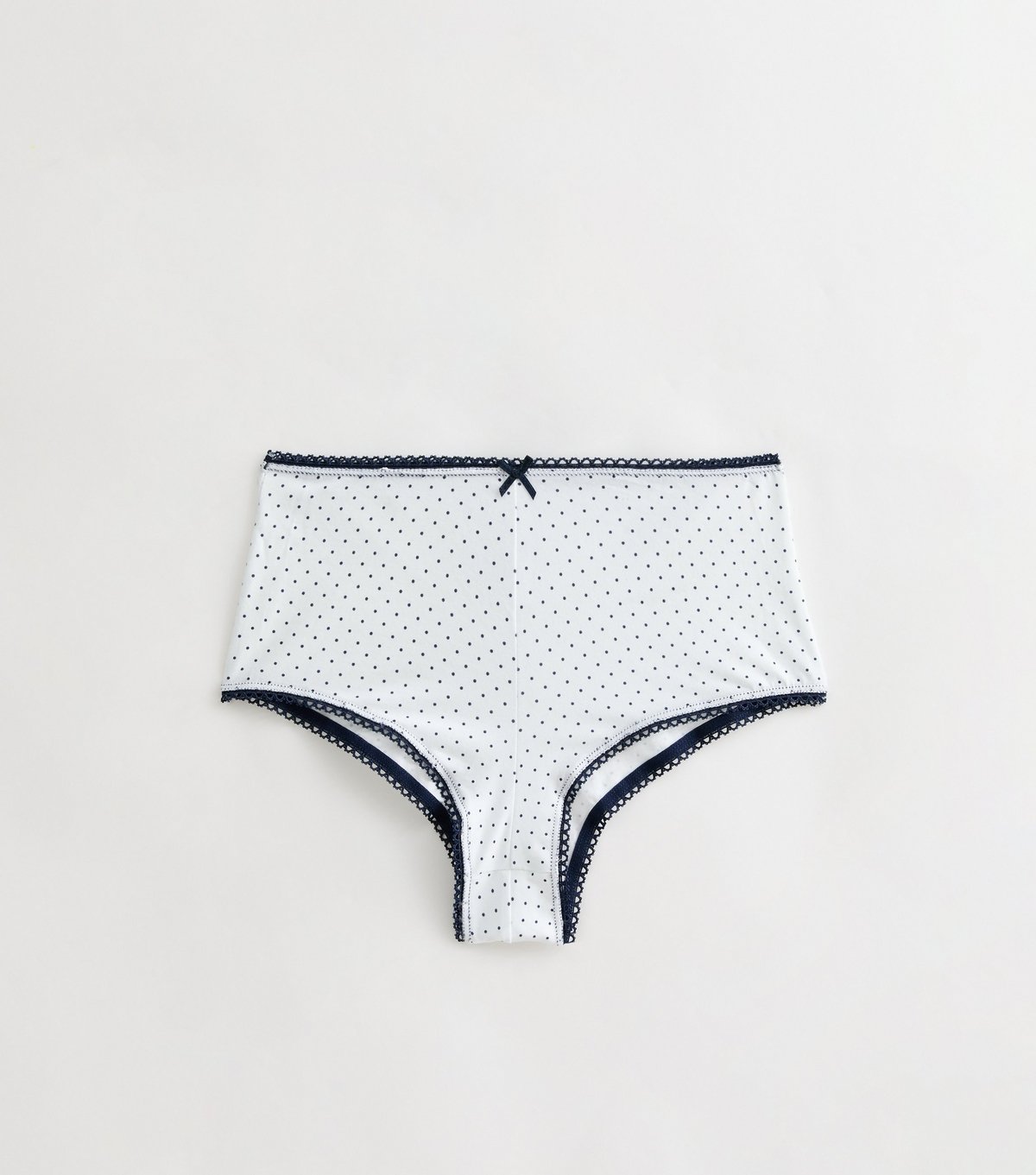New Look Girls' White Cotton Polka Dot Short Briefs New Look - 1