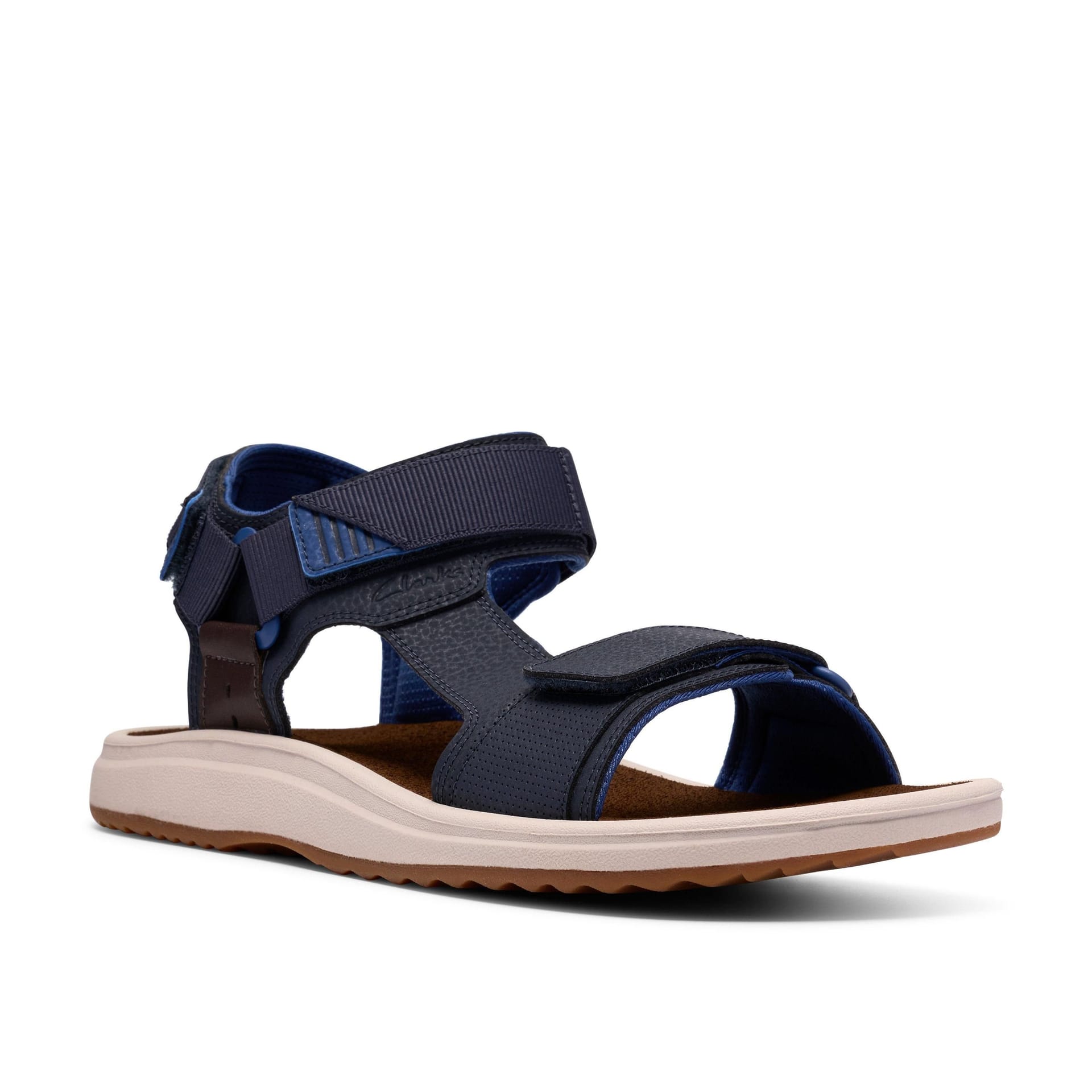 Clarks Clarks Men's Brinkley Trail Navy Flat Sandals in Blue - 4