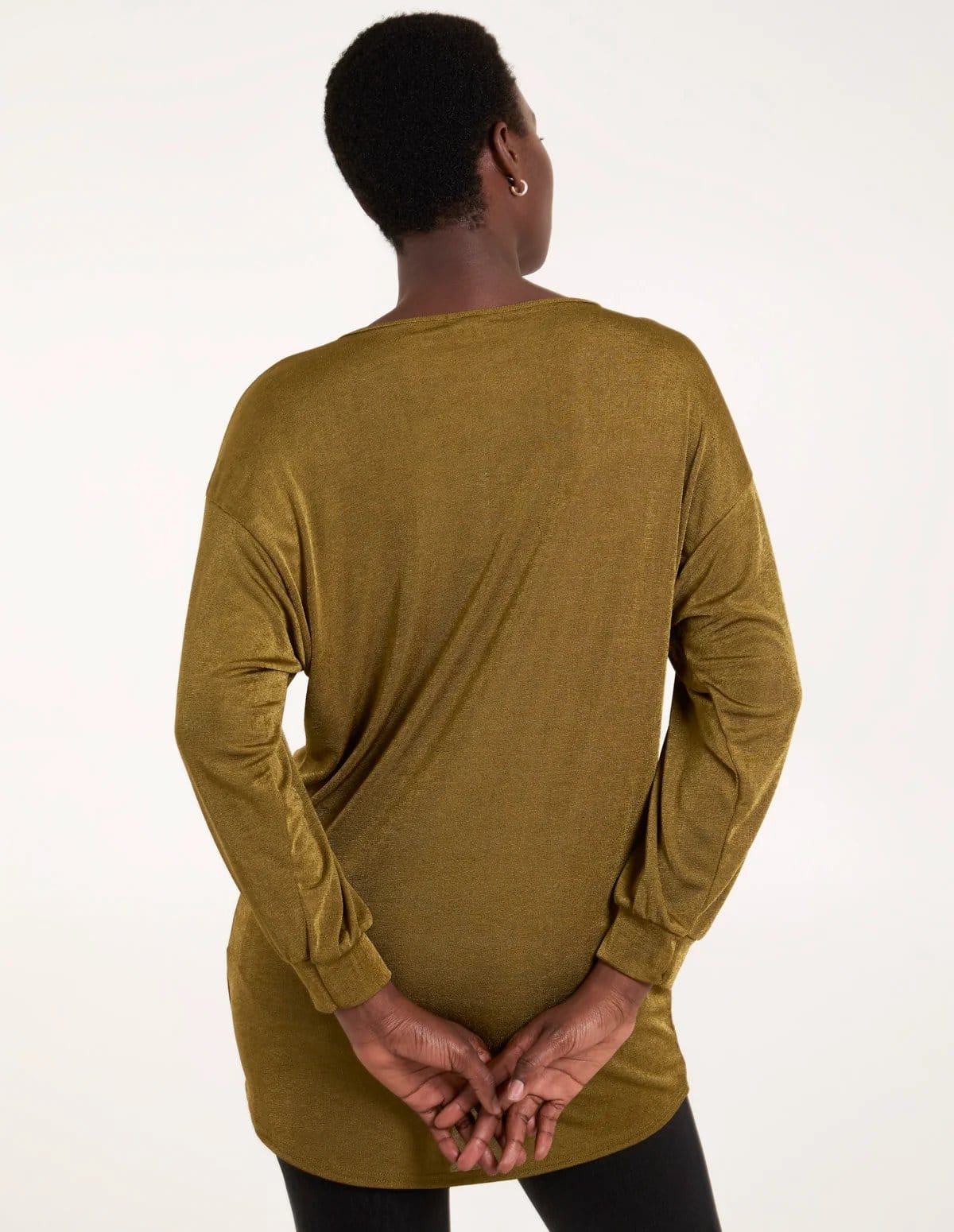 Blue Vanilla Mini Ribbed Hi-Low Tunic - 4