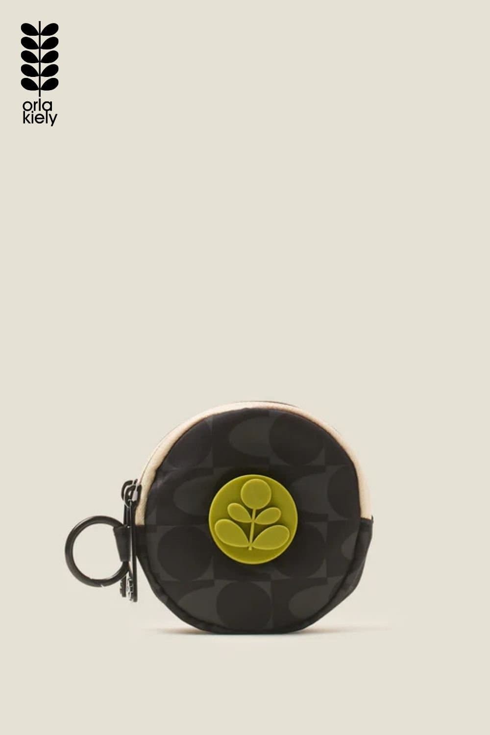 Orla Kiely Orla Kiely Women's Pi Coin Purse - Colourblock Midnight in Black