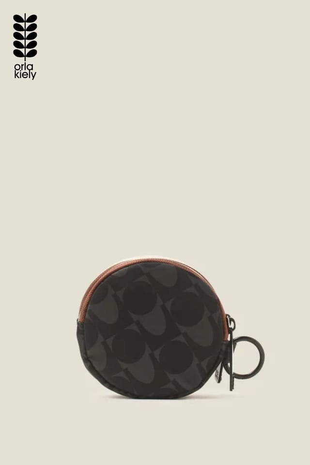 Orla Kiely Orla Kiely Women's Pi Coin Purse - Colourblock Midnight in Black - 3
