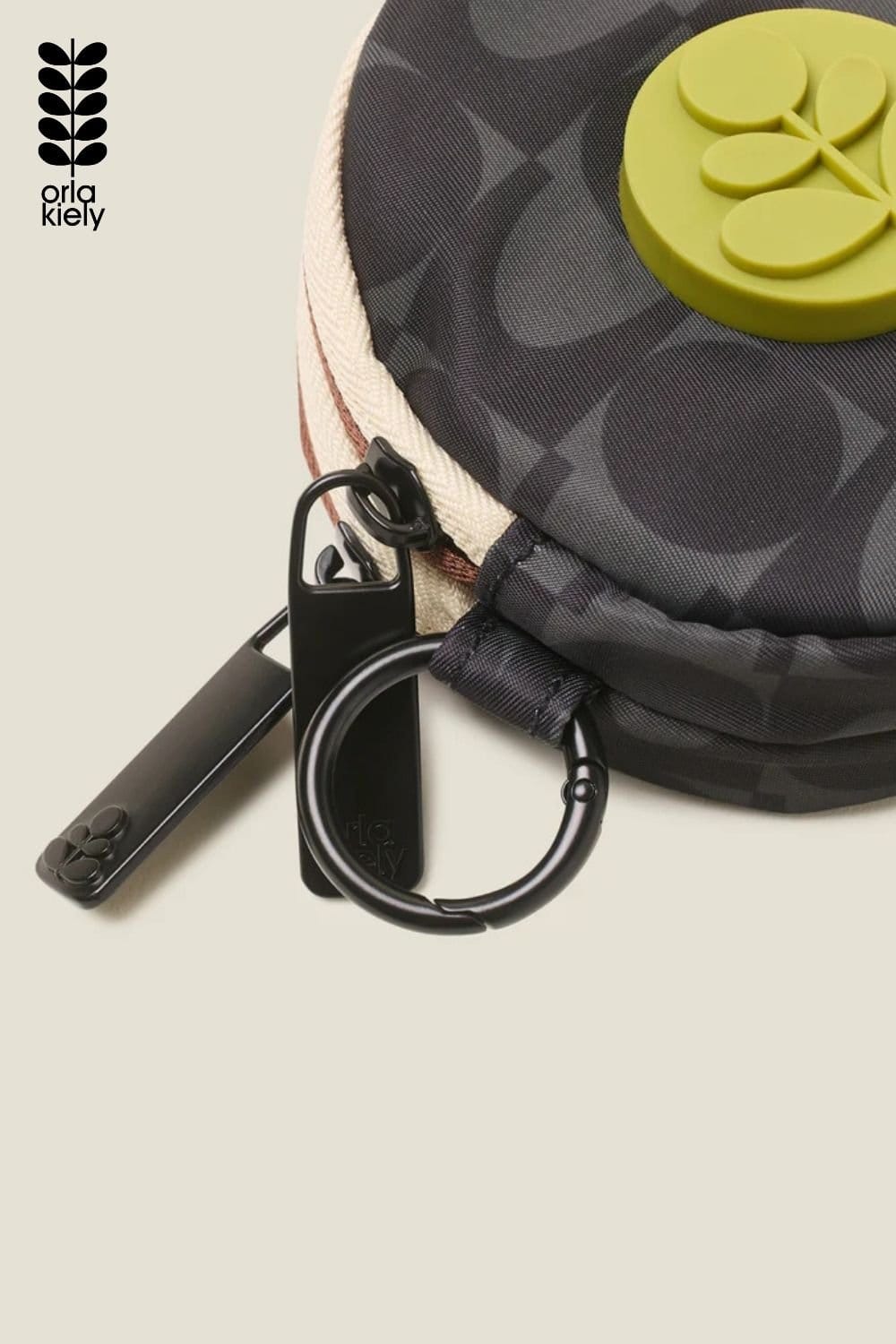 Orla Kiely Orla Kiely Women's Pi Coin Purse - Colourblock Midnight in Black - 4
