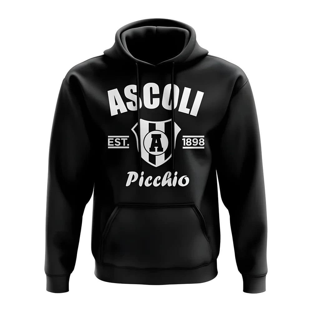 Ascoli Ascoli Men's Personalised Established Football Hoody Black