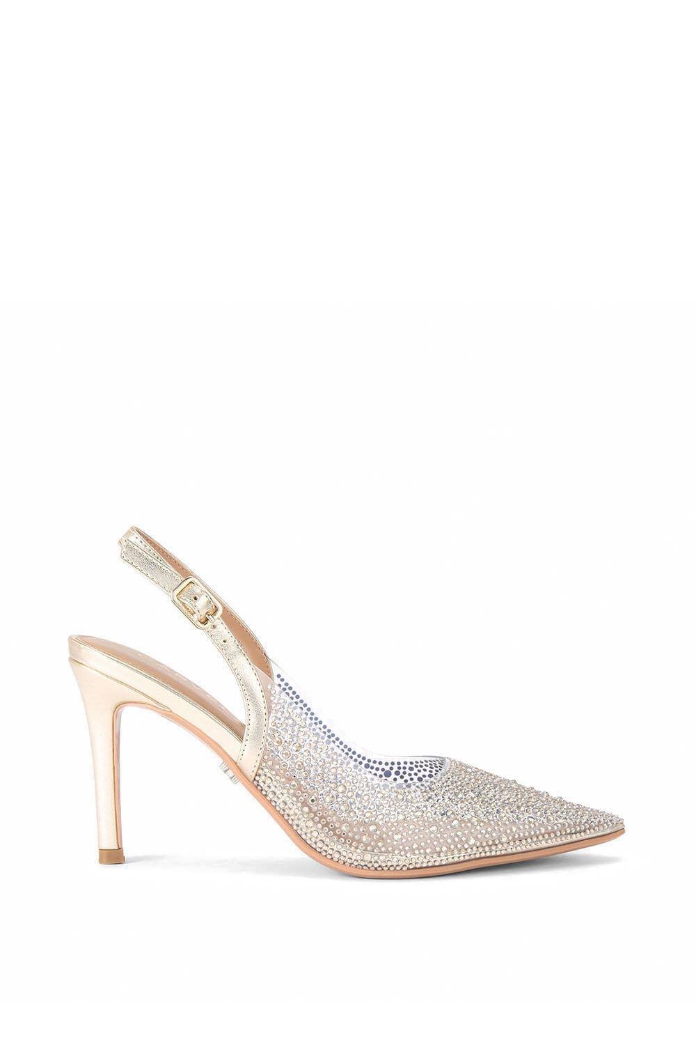 Carvela Carvela Women's 'Positano Vinyl Sling Back' Heels in Gold - 2
