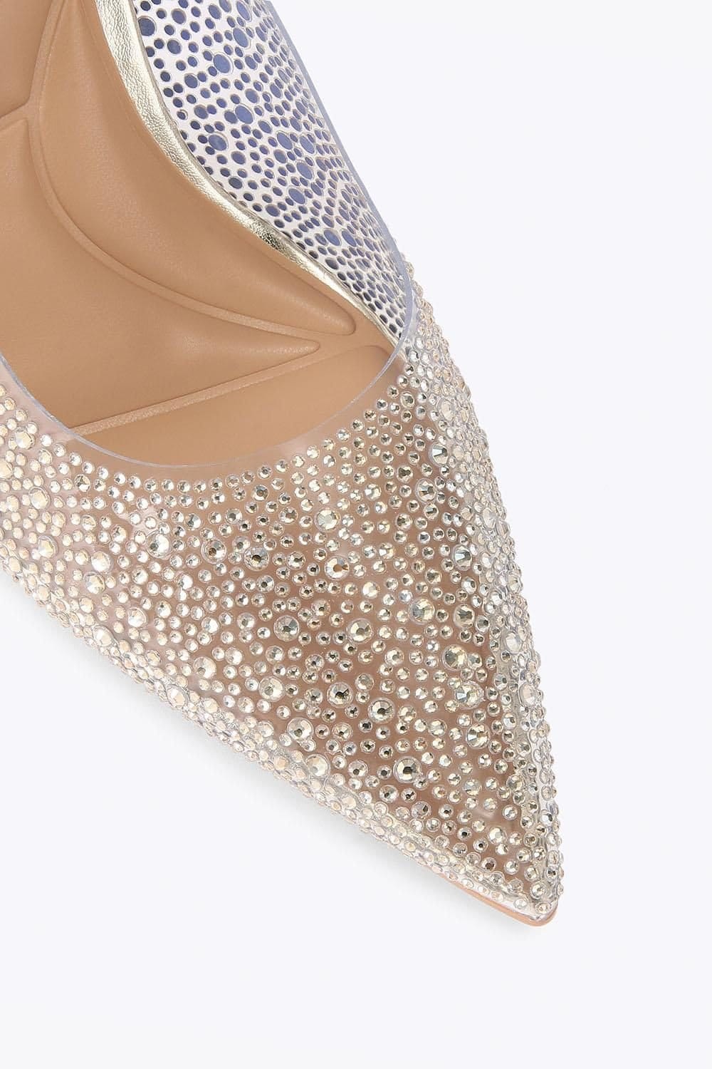 Carvela Carvela Women's 'Positano Vinyl Sling Back' Heels in Gold - 4
