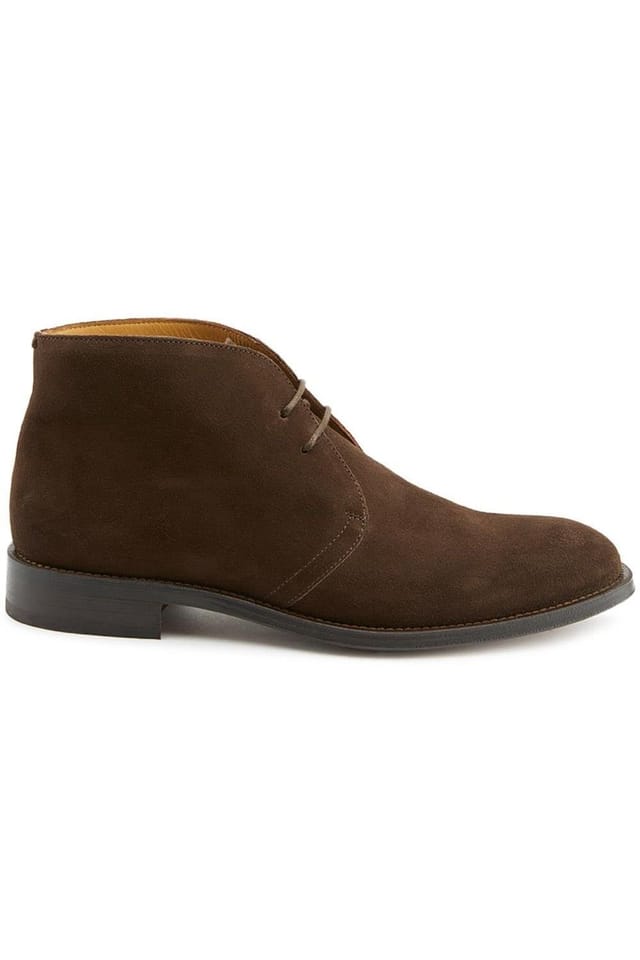 Jones Bootmaker Jones Bootmaker Men's Campbell Blake Stitched Suede Desert Boots in Brown - 2