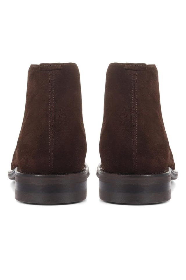 Jones Bootmaker Jones Bootmaker Men's Campbell Blake Stitched Suede Desert Boots in Brown - 3