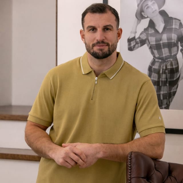 Lizard King Lizard King Men's Mens Zipper Polo in Khaki - 2