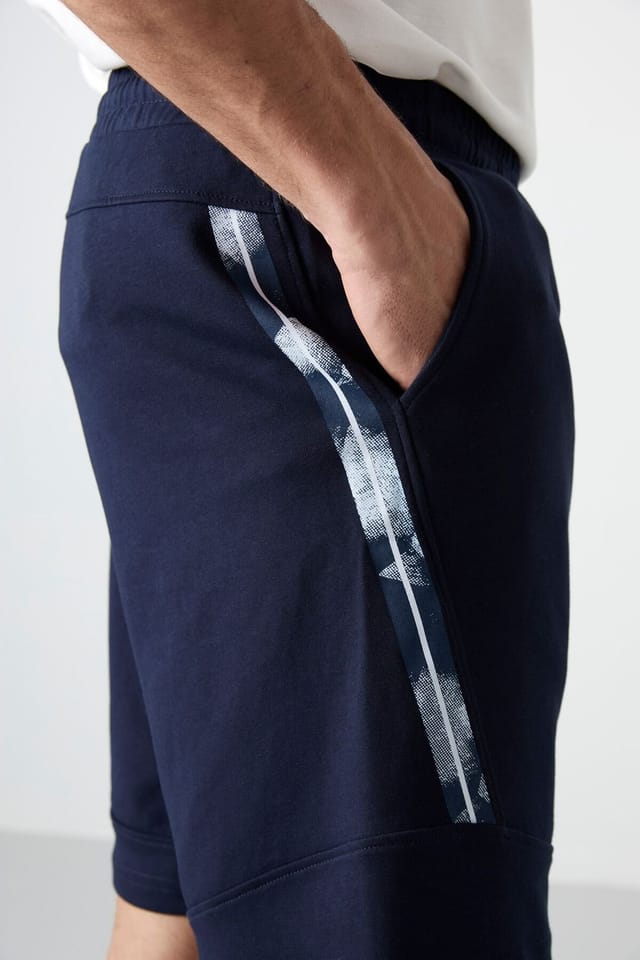Tommy Life Tommy Life Men's Pull-on Sweat Shorts in Navy - 3
