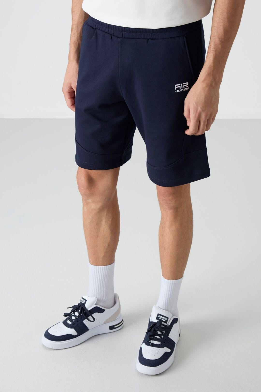 Tommy Life Tommy Life Men's Pull-on Sweat Shorts in Navy - 4