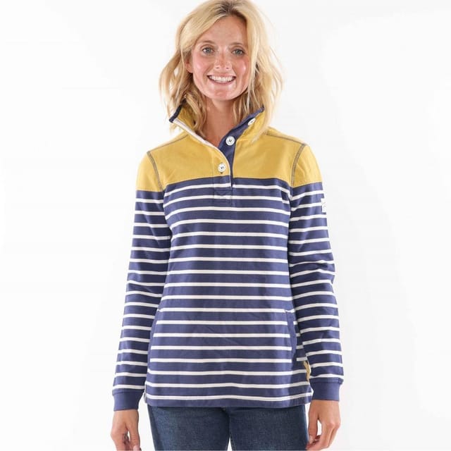 Lazy Jacks Lazy Jacks Women's Button Neck Sweatshirt - 2