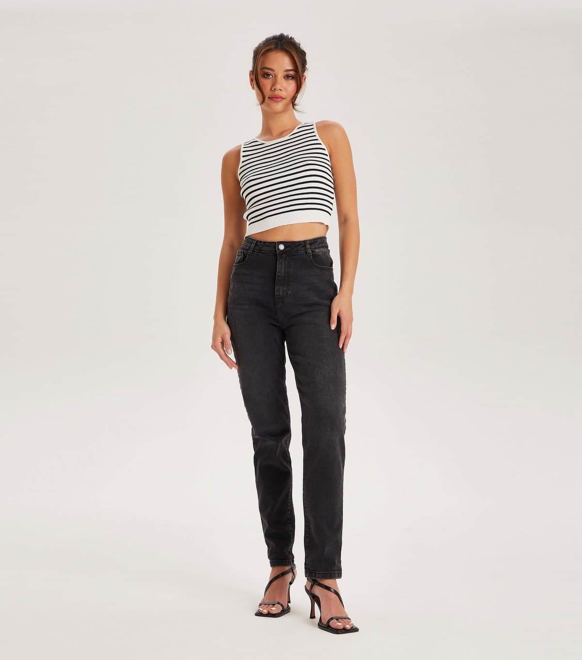 Urban Bliss Women's Black Mom Jeans Urban Bliss New Look