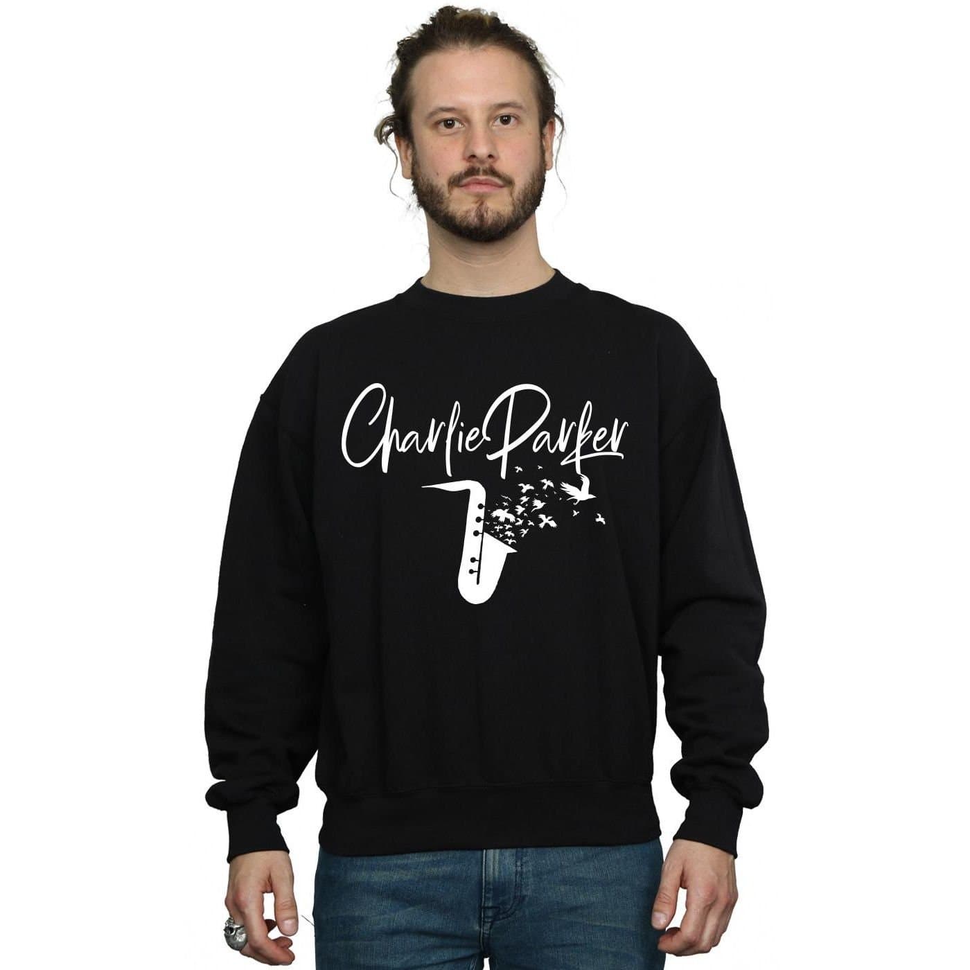Charlie Parker Charlie Parker Men's Bird Sounds Sweatshirt in Black