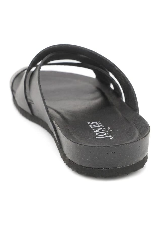 Jones Bootmaker Jones Bootmaker Men's Wallsend Leather Mule Sandals in Black - 3