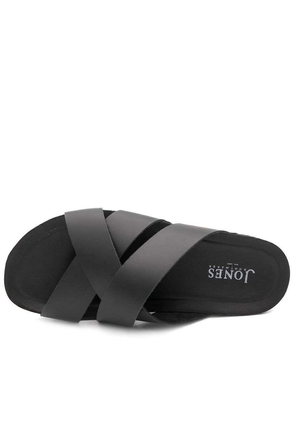 Jones Bootmaker Jones Bootmaker Men's Wallsend Leather Mule Sandals in Black - 4