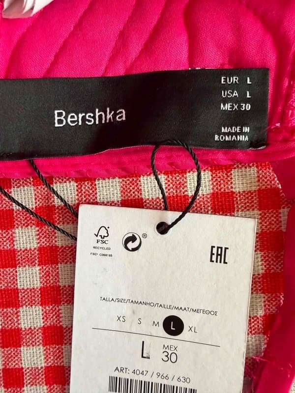 Bershka Bershka pink festival corset top size M ( tag say L but small fit) new