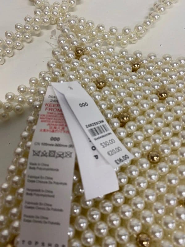 Topshop Fabulous Pearl handbag phone pouch Topshop New AB024 - 1