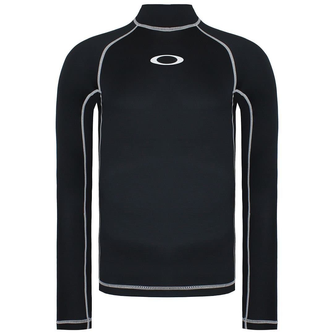 Oakley Oakley Men's Jet Black Long Sleeve Crew Neck Top