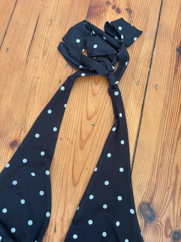 ASOS Design Black polka dot dress