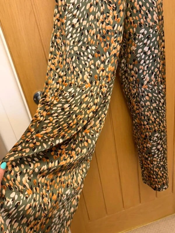 Never Fully Dressed Brown Leopard Print Jumpsuit Size 6