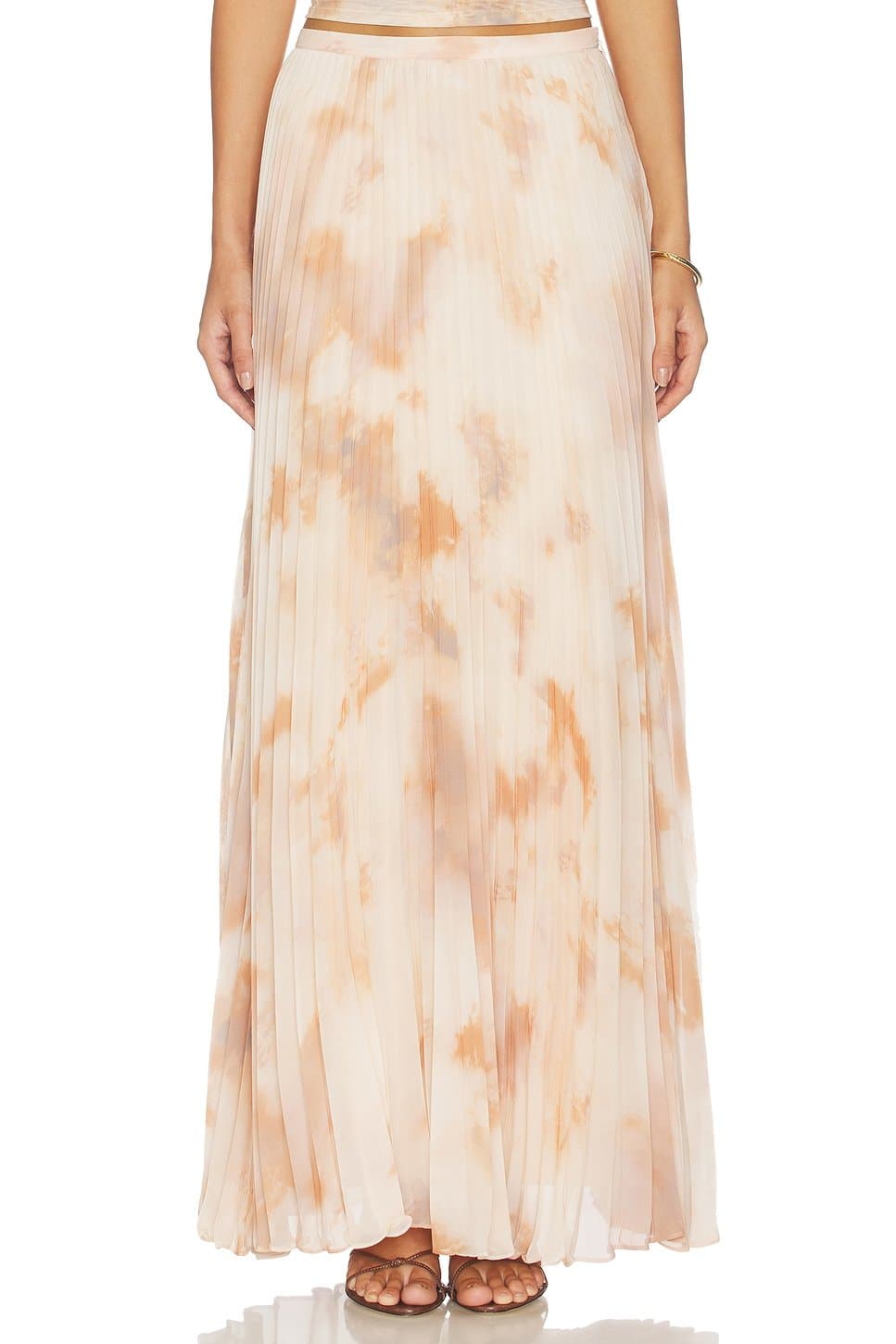 revolve Torin Pleated Maxi Skirt