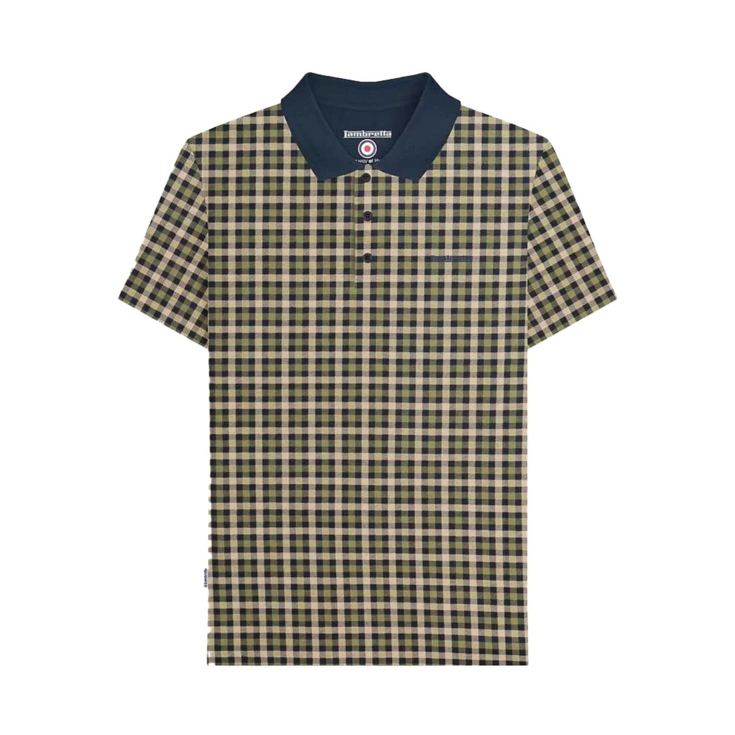 Lambretta Lambretta Men's AW25 Checked Polo Shirt