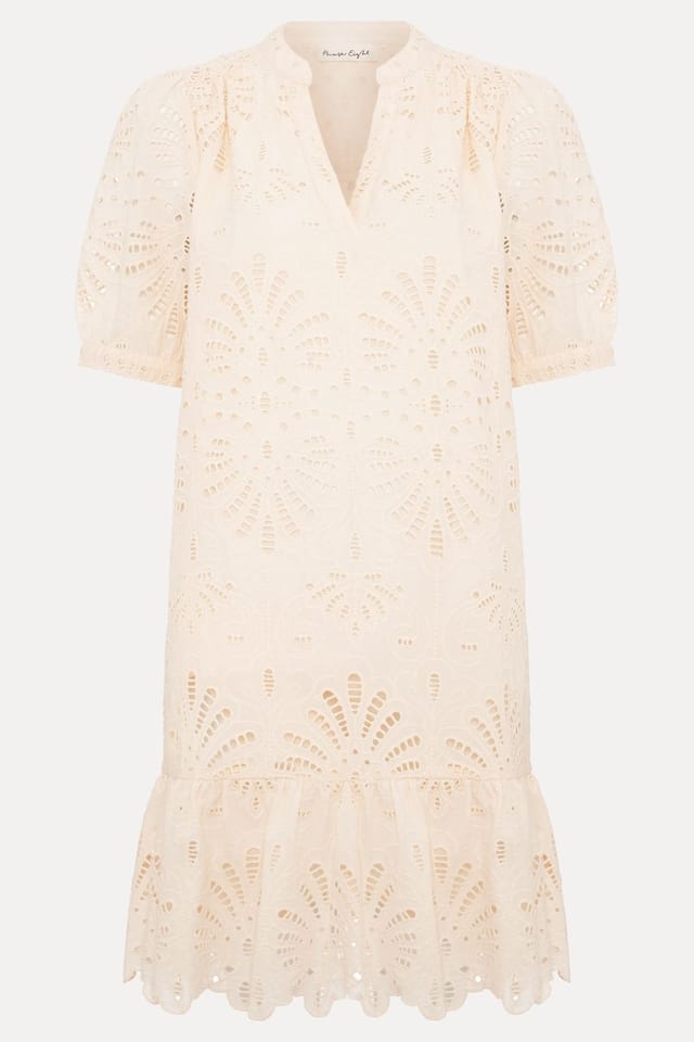 Phase Eight Phase Eight Women's Liliana Embroidered Mini Dress in Lemon - 2