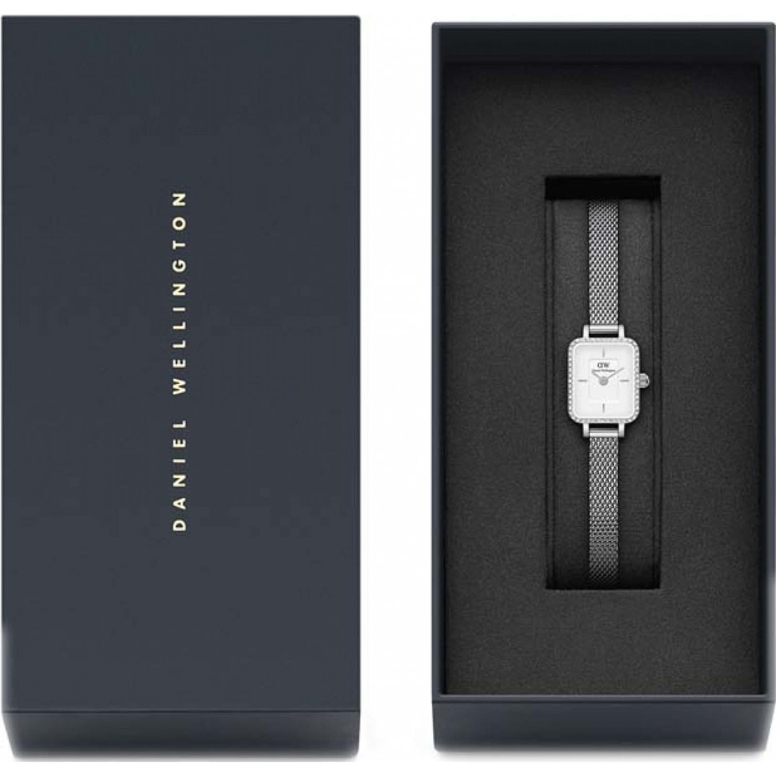 Daniel Wellington Daniel Wellington Women's DW00100732 Quadro 15mm Quartz Watch in Silver - 4