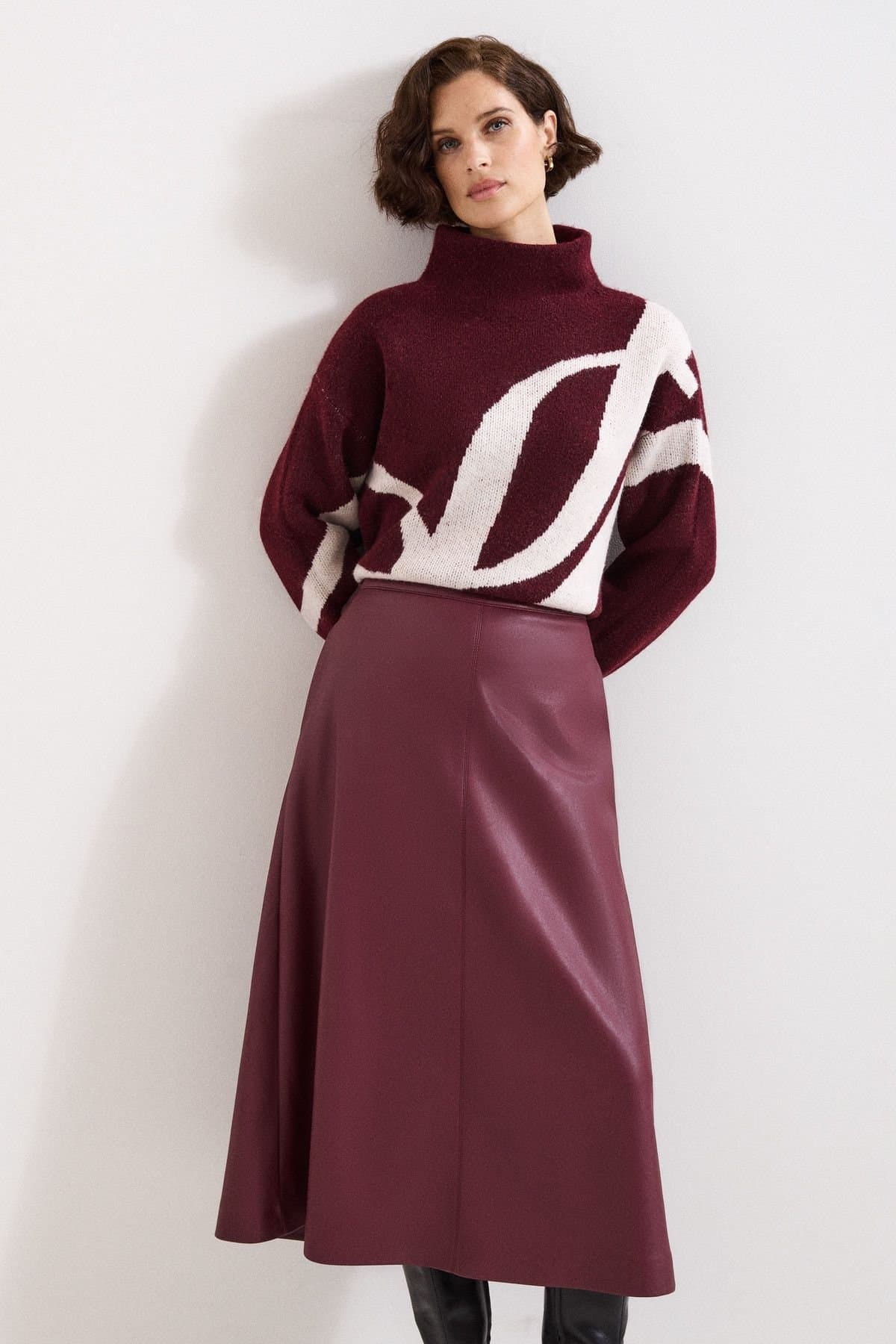 Phase Eight Phase Eight Women's Stephanie Sweater in Maroon