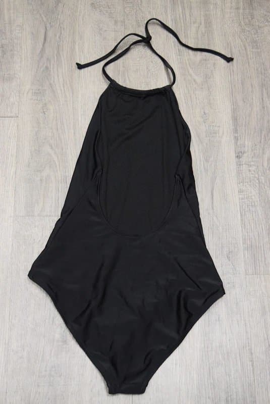 ASOS ASOS Halter neck Black Low back Swimsuit Size 10      k11