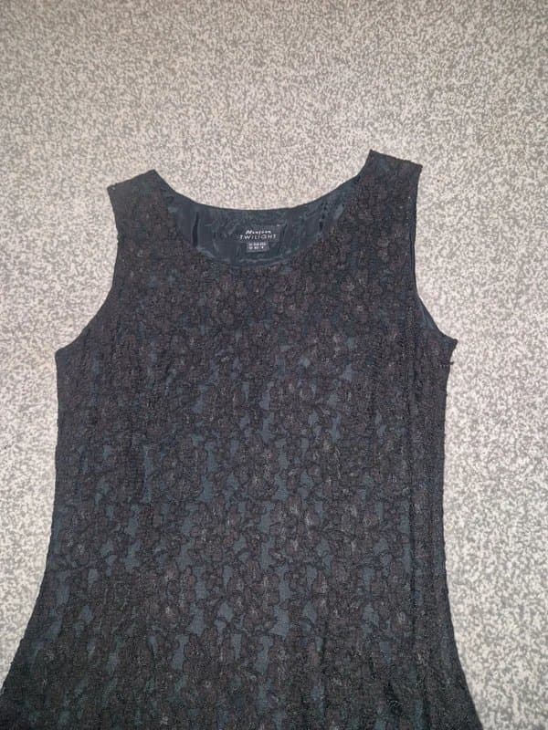 Monsoon Size 12 monsoon twilight vintage black lace dress