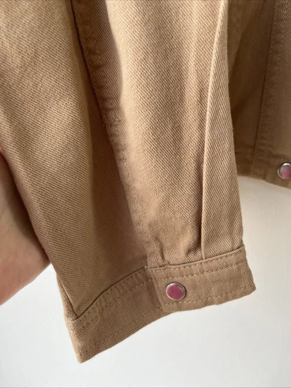 New Look New look - denim button jacket - size 22 - brown