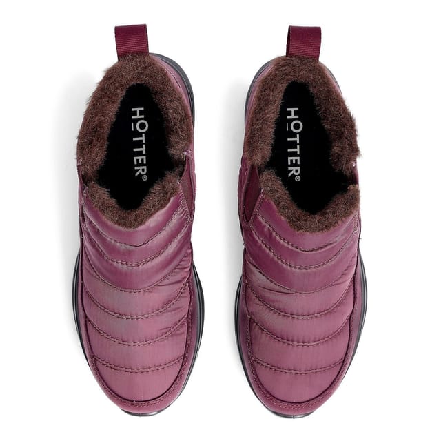 Hotter Hotter Women's Wide Fit 'Frost' Boots in Maroon - 3