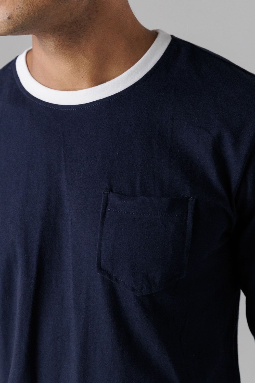 Tokyo Laundry Tokyo Laundry Men's Cotton Crew Neck Pyjama Set in Navy - 3